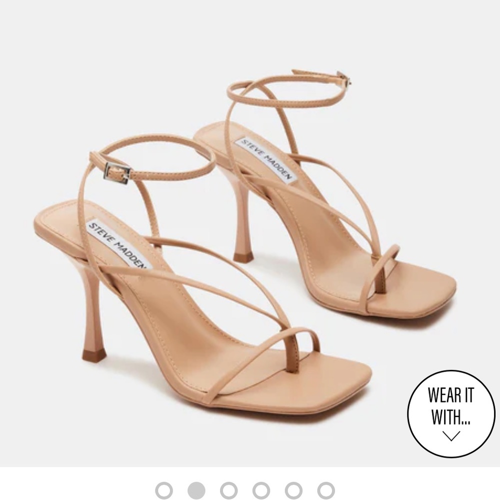 Steve Madden Annie Heels - Natural (size 7)